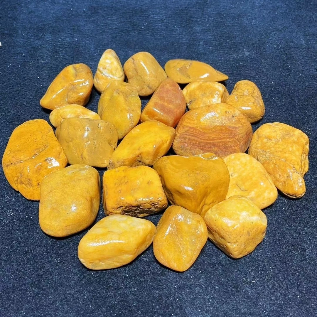 新疆戈壁三彩盆景石 黄蜡石 三彩石 泥石 【一物一拍，多样性发货】