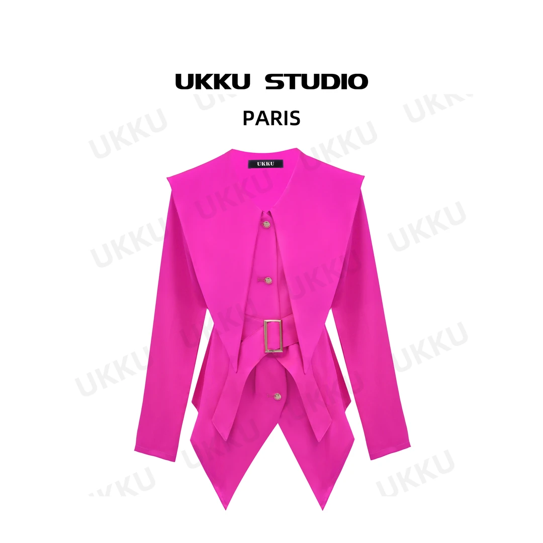 香【UKKU STUDIO】 设计师高级气质时尚显瘦衬衫款612741