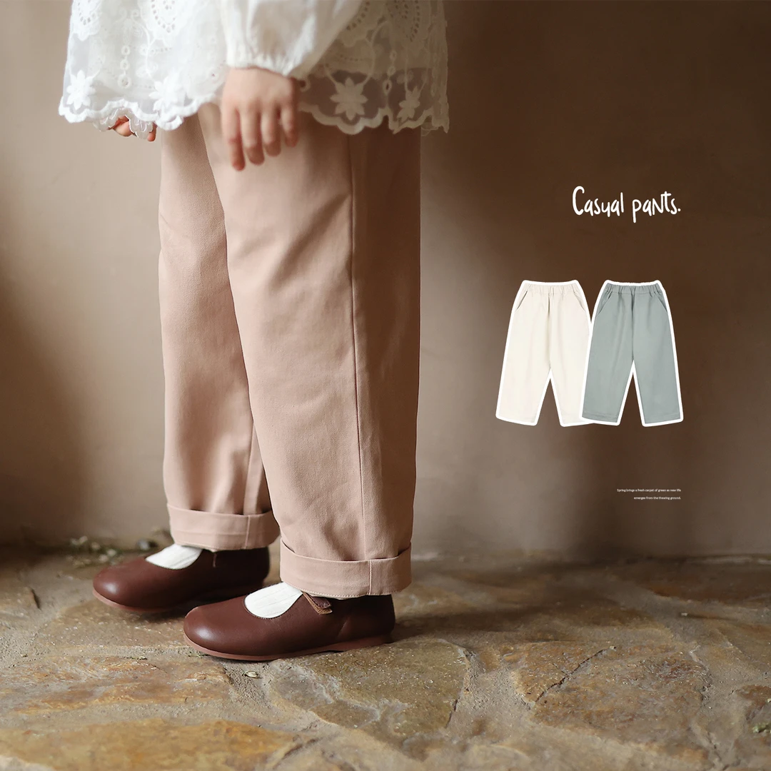 女童小众气质百搭休闲裤允儿妈宝宝幼儿园春季洋气裤子儿童长裤潮