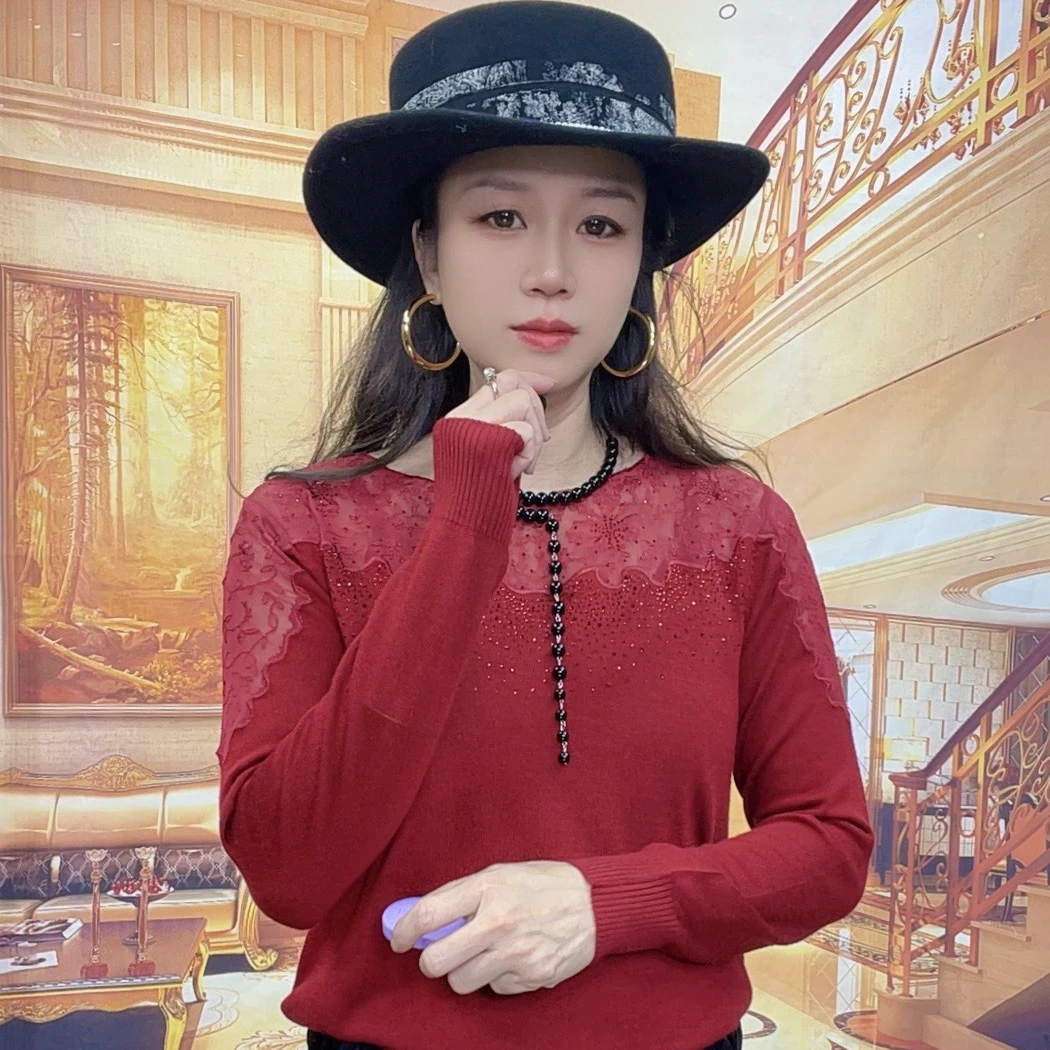 2609新款春秋季圆领百搭针织衫女个性短款薄款长袖遮肉上衣