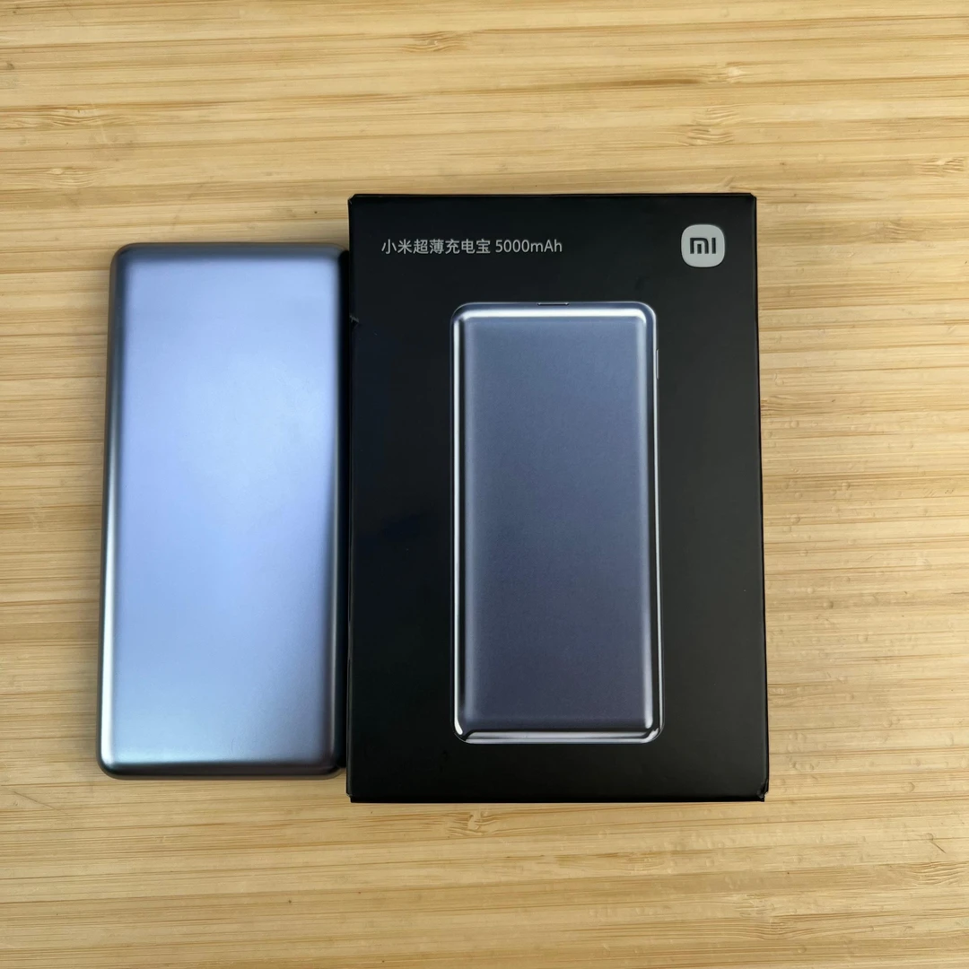 95新 Xiaomi/小米 超薄充电宝5000毫安大容量充电宝双向快充便携