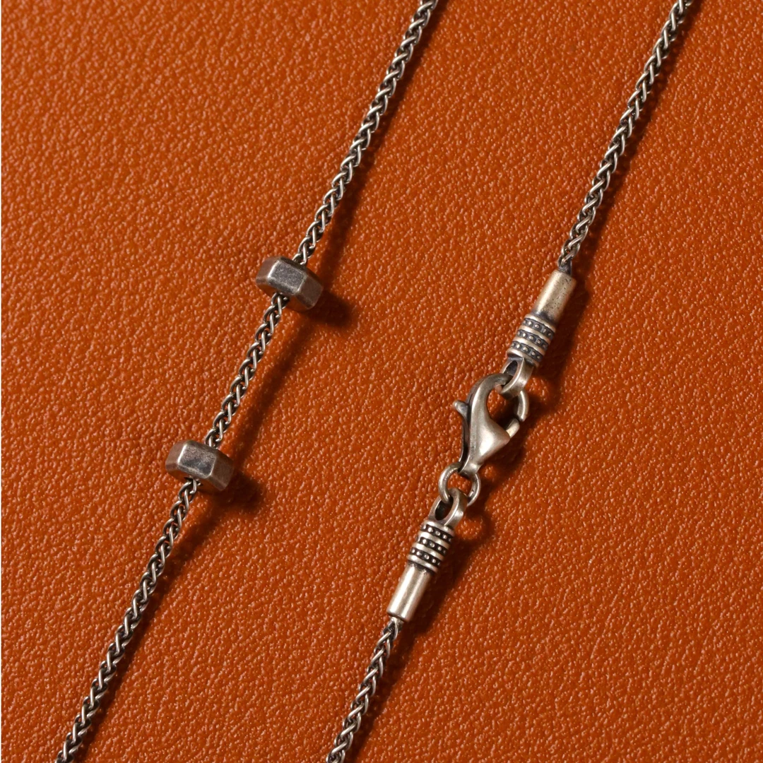 925银银制品 【定位轴款】925银项链文玩配饰·西唐出品