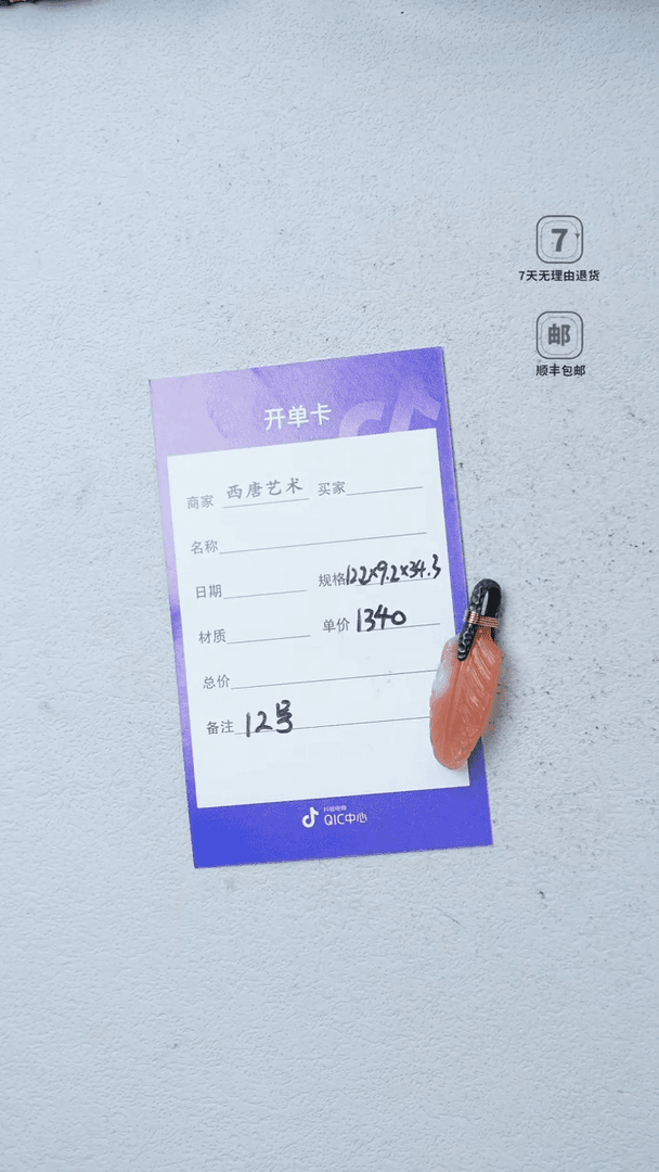 【闪购商品】南红玛瑙吊坠未镶嵌羽毛吊坠12号