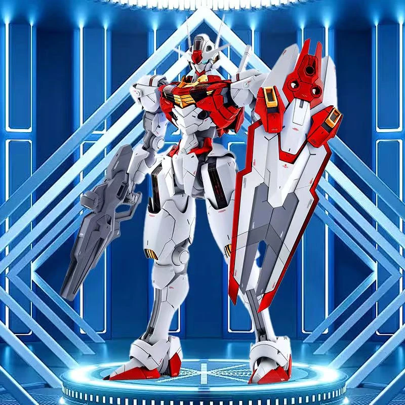 星动板喷 风灵 HG1/144魔灵水星的魔女 喷涂 模型中国红拼装玩具