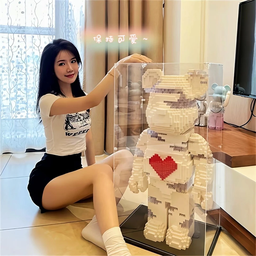 特大暴力积木熊乐高玩具益智小颗粒DIY解压成人拼装送女孩男摆件