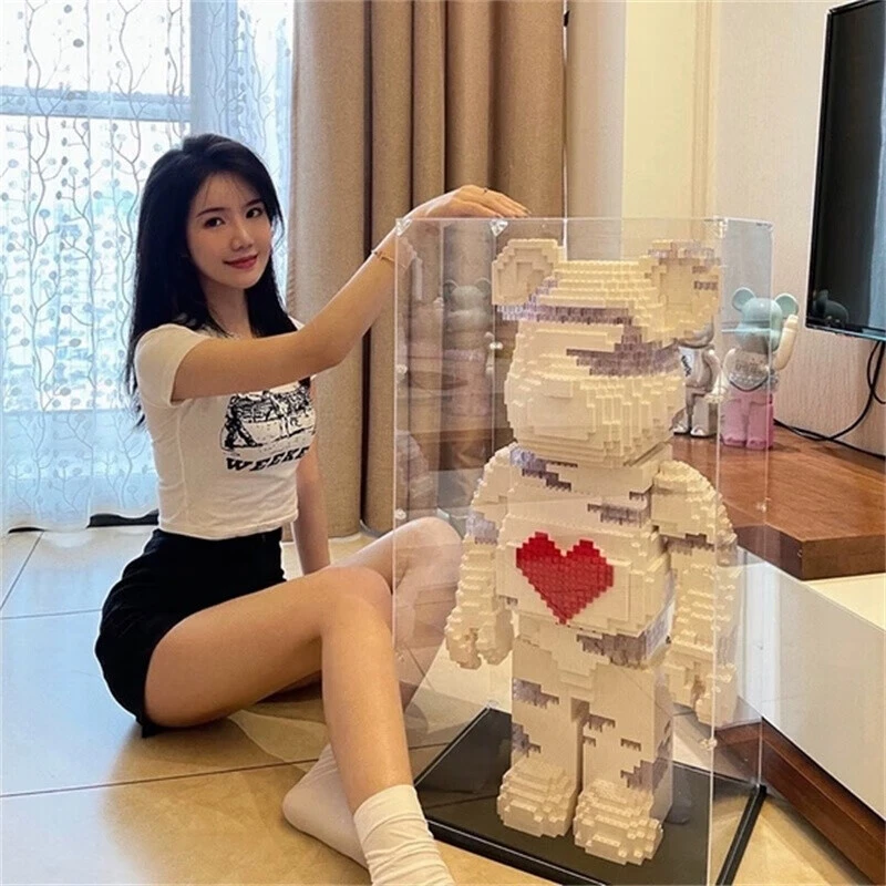 乐高55cm暴力积木熊儿童生日礼物大型小颗粒拼装成年益智玩具孩子