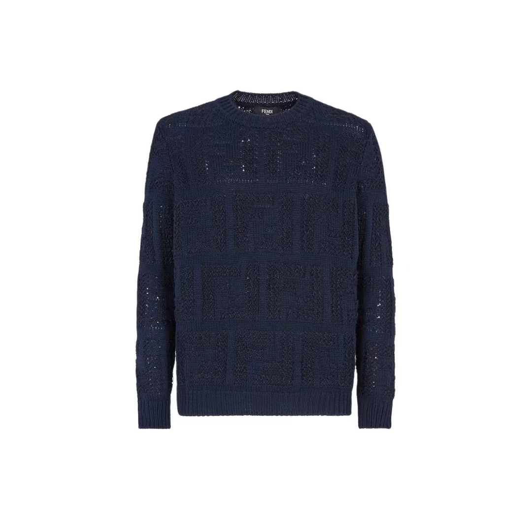 FENDI 双F混色圆领毛衣/正品保障/假一赔四/公价13600