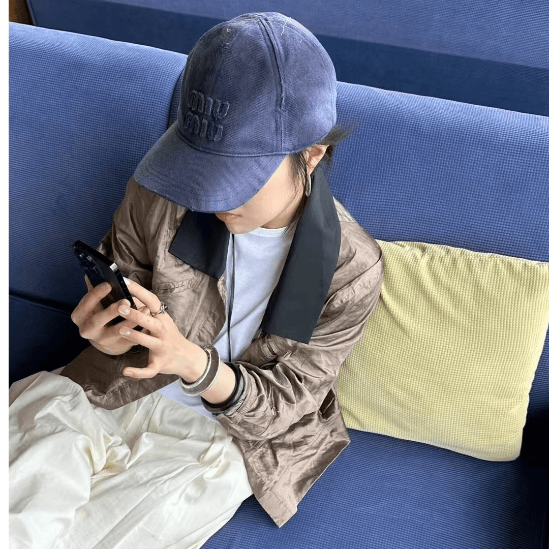 MIUMIU丹宁牛仔棒球帽/正品保障/假一赔四/公价4950
