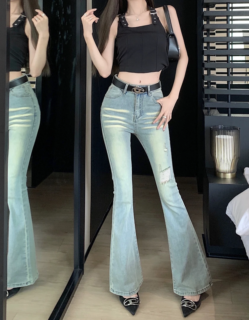 2025 秋冬 十三行南油高品质牛仔裤喇叭裤