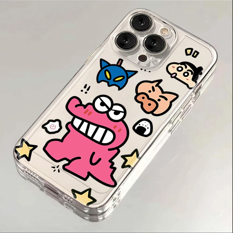 鳄鱼小新iphone15苹果P60华为vivo新款OPPO太空壳小米红米手机壳