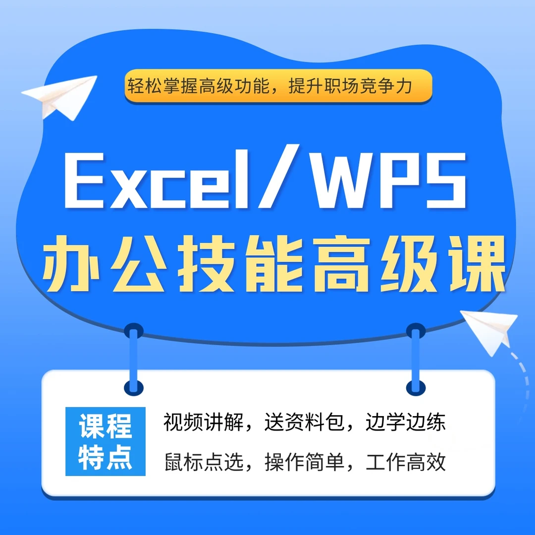 职场技能Excel/WPS办公高级课