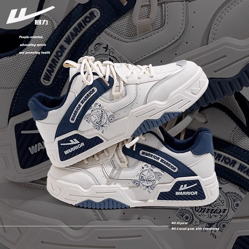 回力小白鞋男款秋季2024新款运动休闲潮流百搭轻便厚底板鞋男鞋子