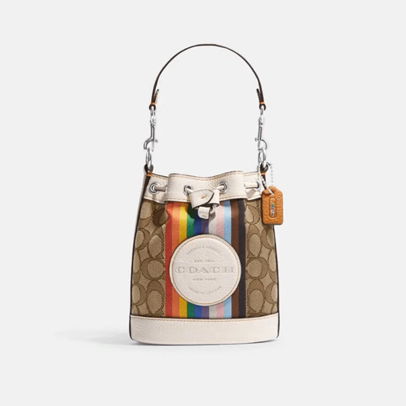 COACH/蔻驰女士抽绳小水桶斜挎包C32908美国直邮