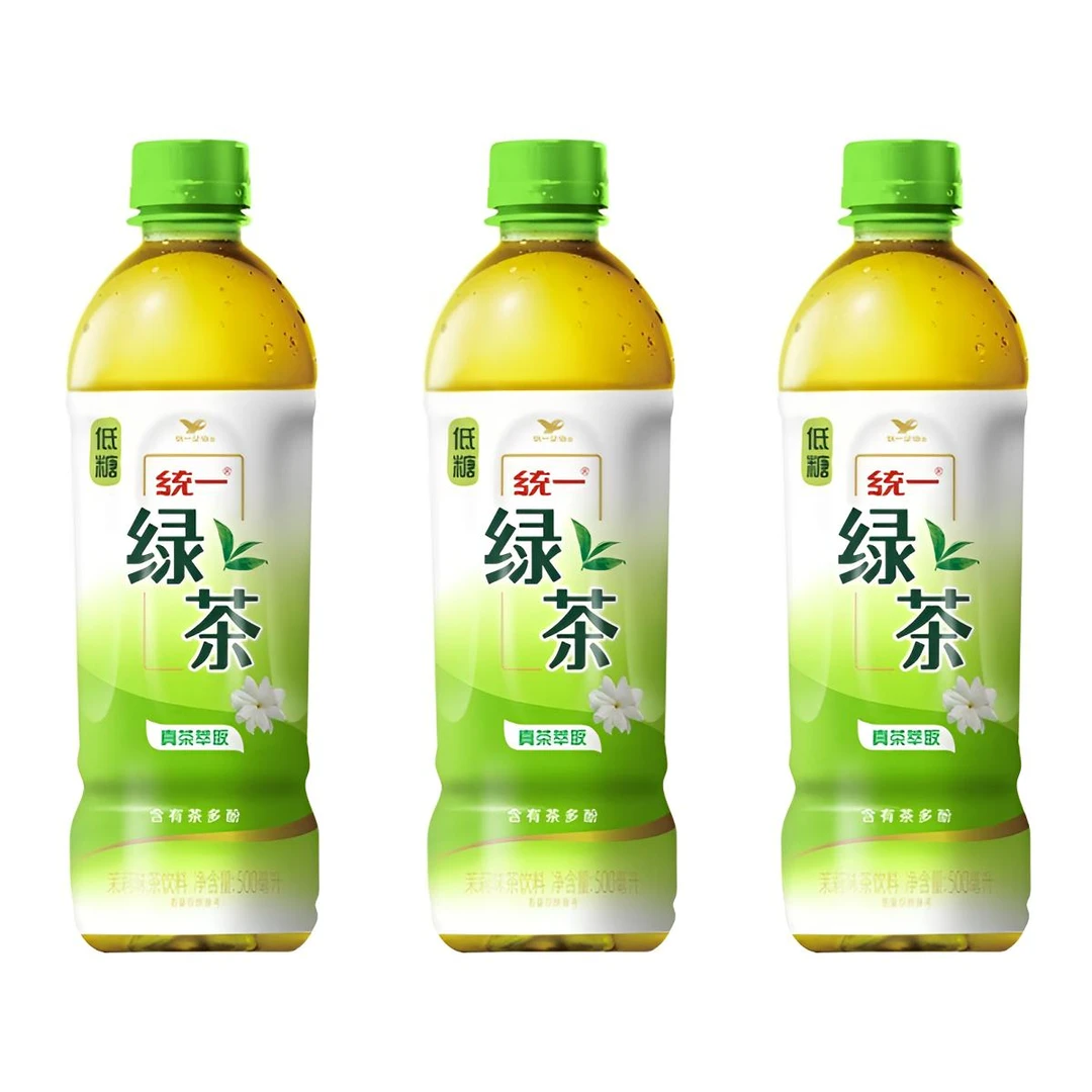【3瓶】统一绿茶500ml整箱装茉莉味饮料夏季解渴网红冰红茶茶饮料