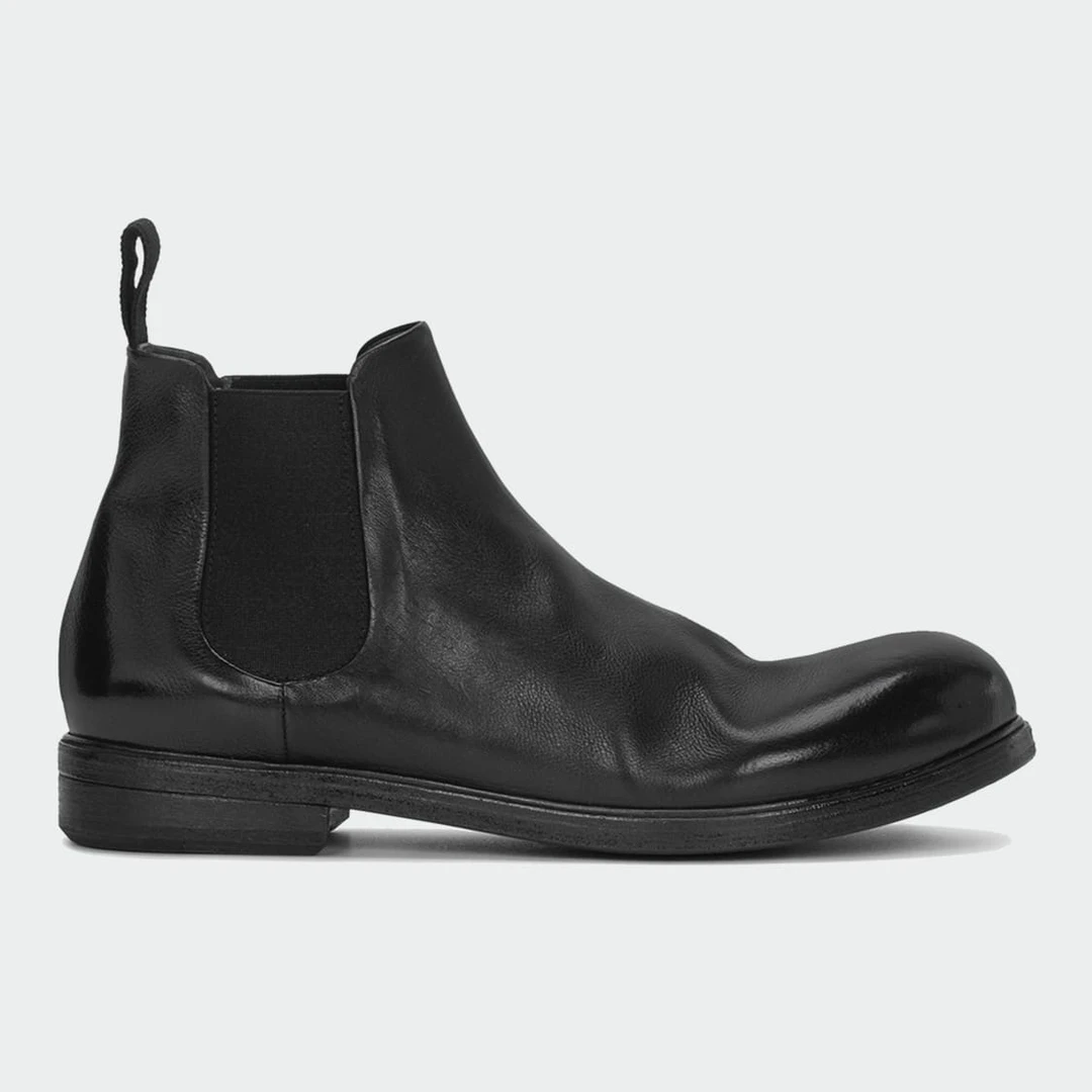 「里外全马皮」英伦风靴子舒适时尚休闲百搭黑色复古马丁靴真皮短靴