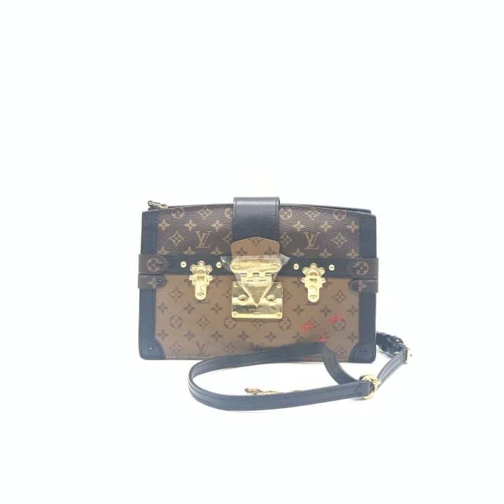 95新 LouisVuitton/路易威登  老花拼色软盒子包