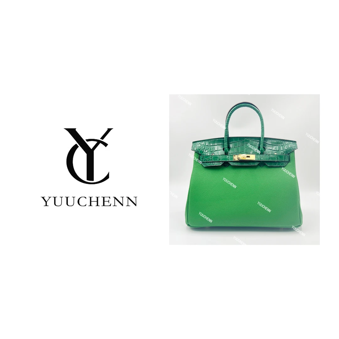YUUCHENN "中古铂金“30cm原创设计高定真皮包 HH3021
