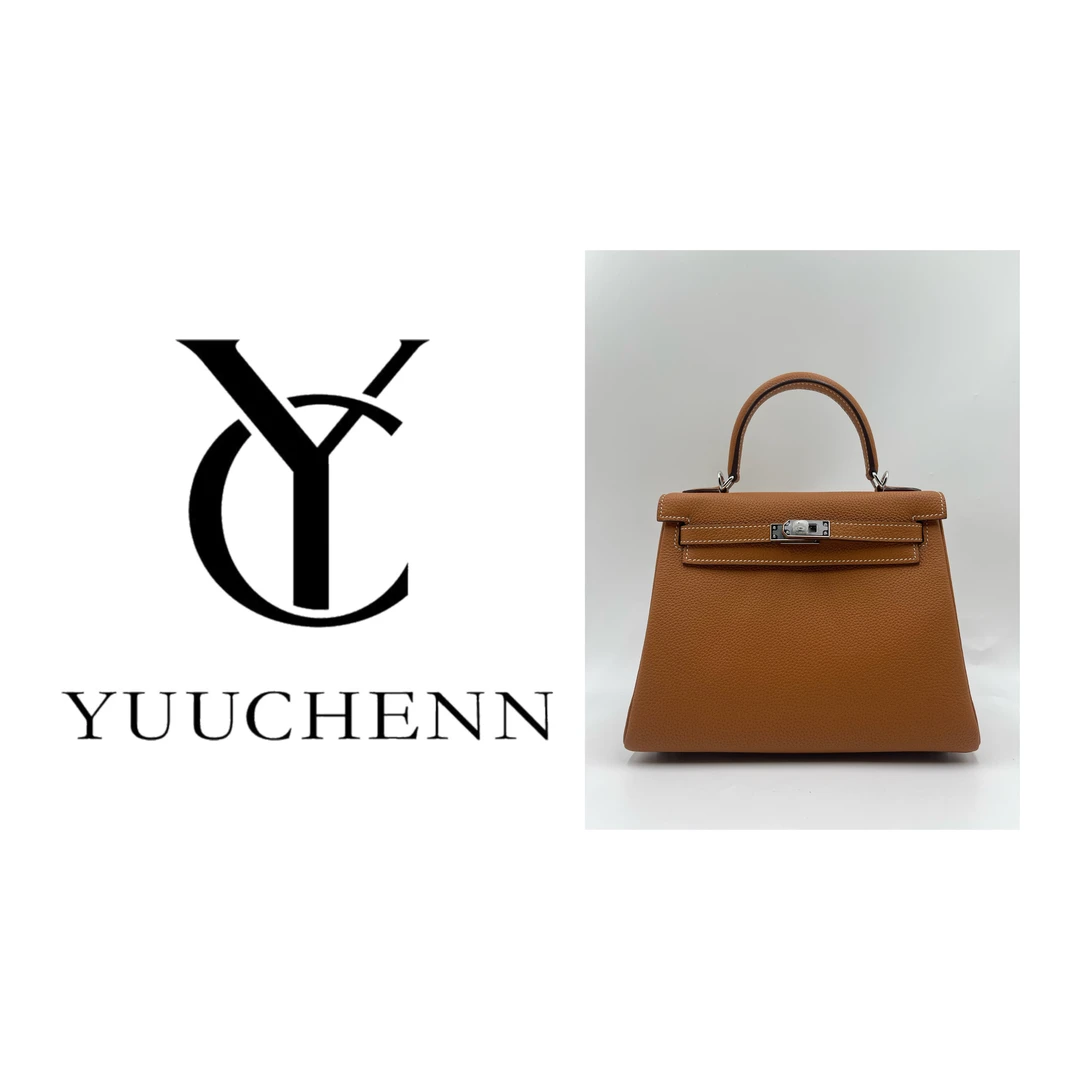YUUCHENN 【半手工蜡线】25cm原创设计高定真皮包 HH3156