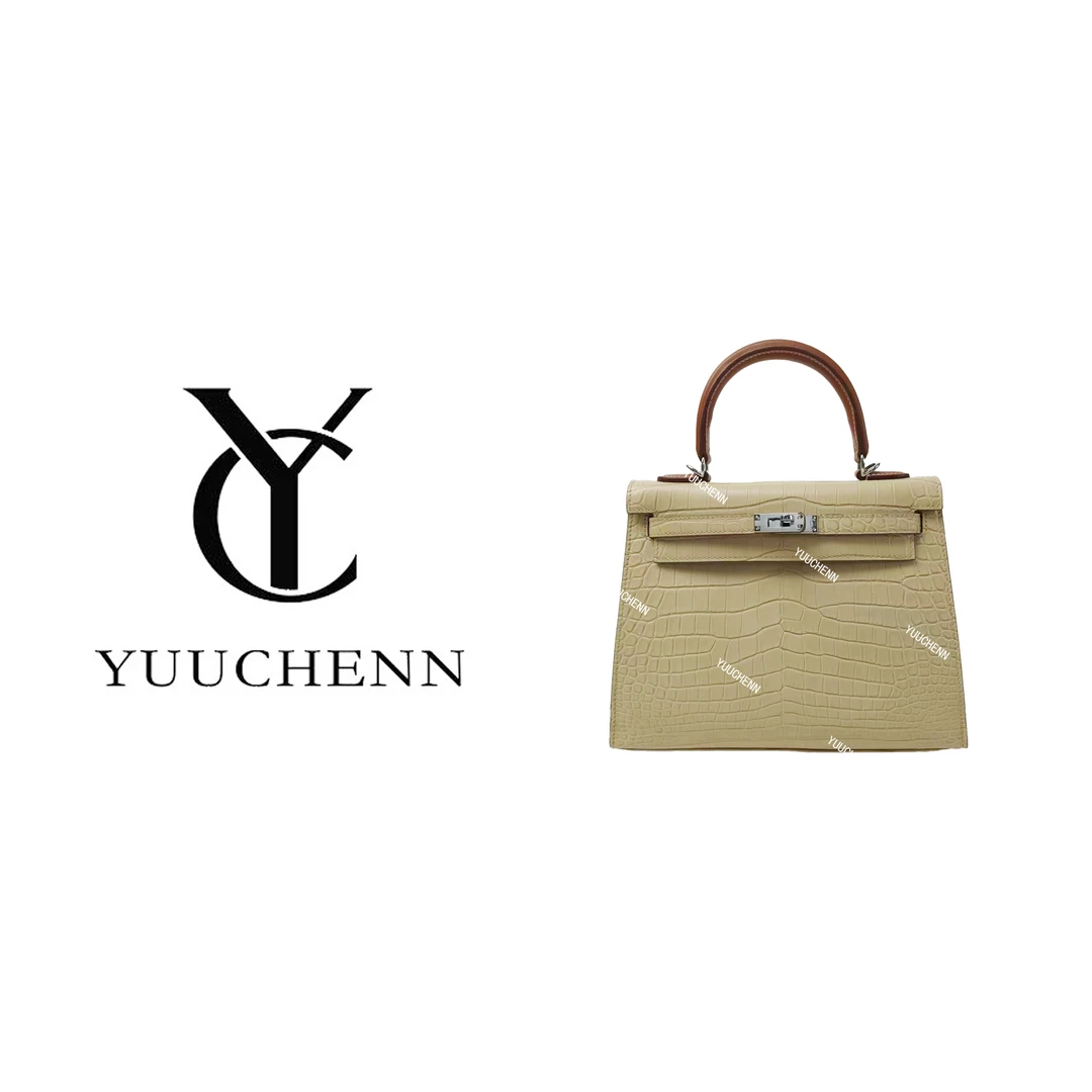 YUUCHENN“中古凯丽”25cm高定原创设计高定真皮包 HH1964