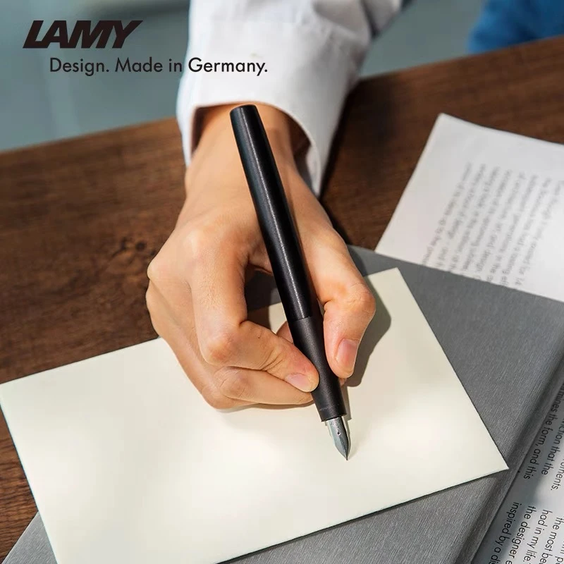 LAMY/凌美Aion永恒系列墨水笔练字钢笔男士商务办公礼物黑色银色