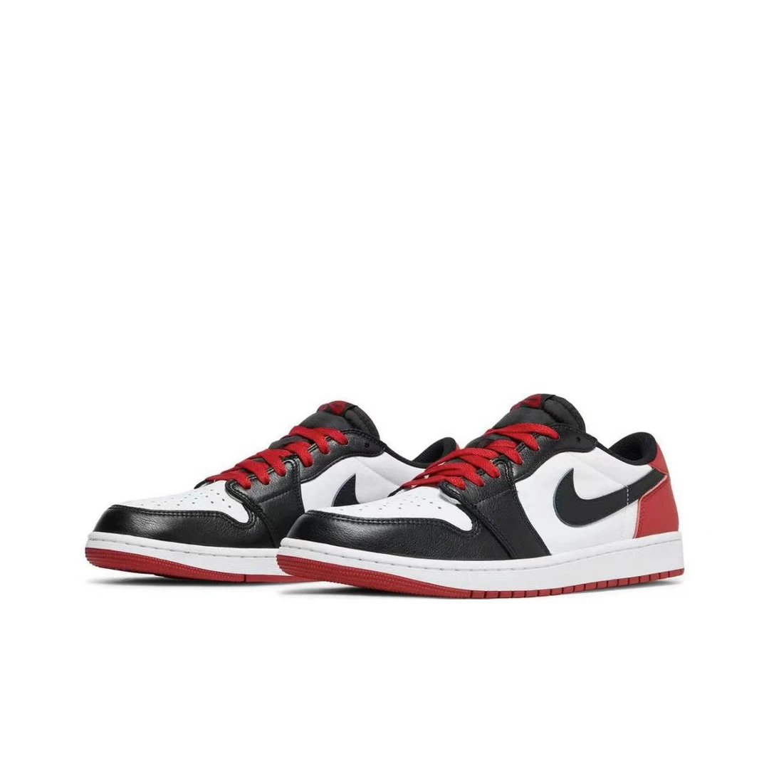 Nike/耐克男子休闲鞋AIRJORDAN1LOW板鞋AJ1男鞋黑白红CZ0790-106