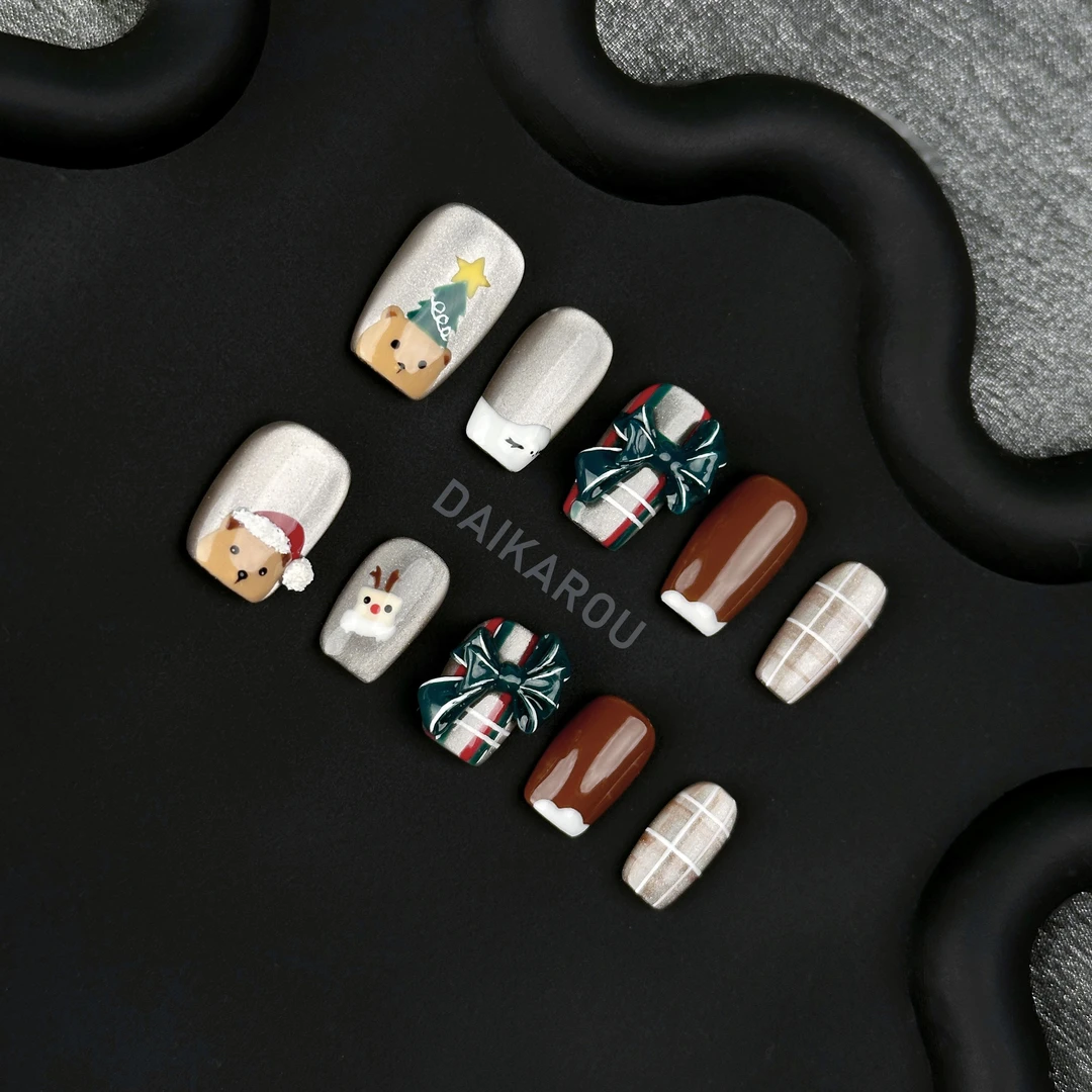 叮当晚熊 黛卡柔  铁刘海 此度 手工穿戴甲10片