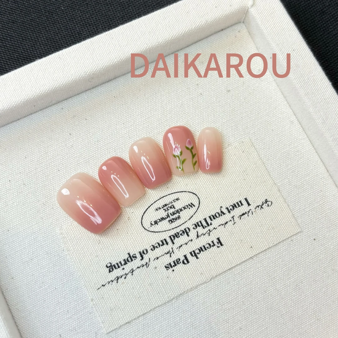 郁支浪漫 黛卡柔  此度 新甲型短方 手工穿戴甲10片