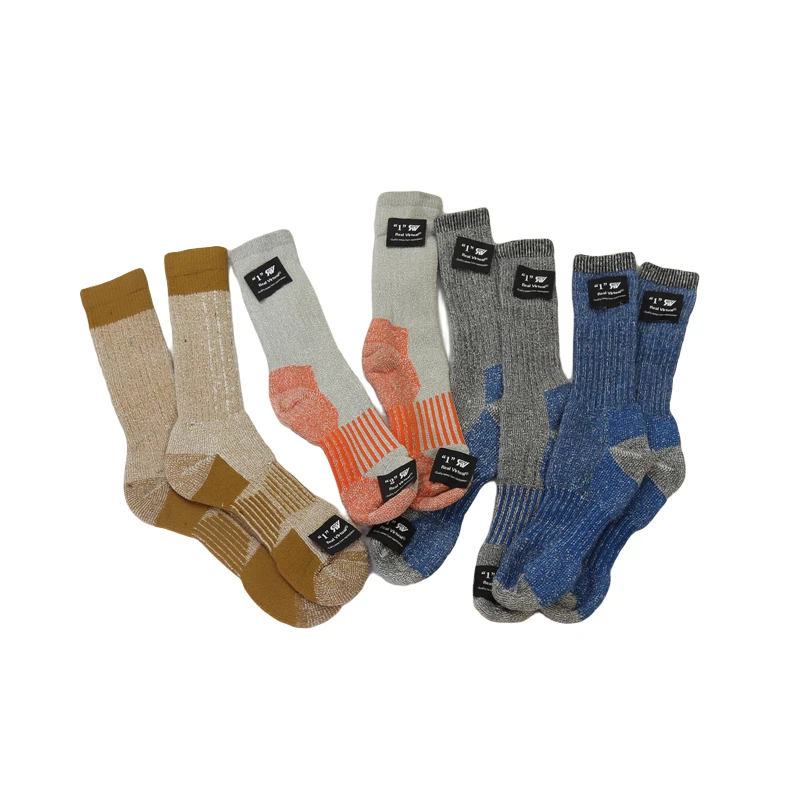 三双装 卡家加厚美利奴羊毛男袜冬季39-45大码毛巾底祛湿保暖长袜