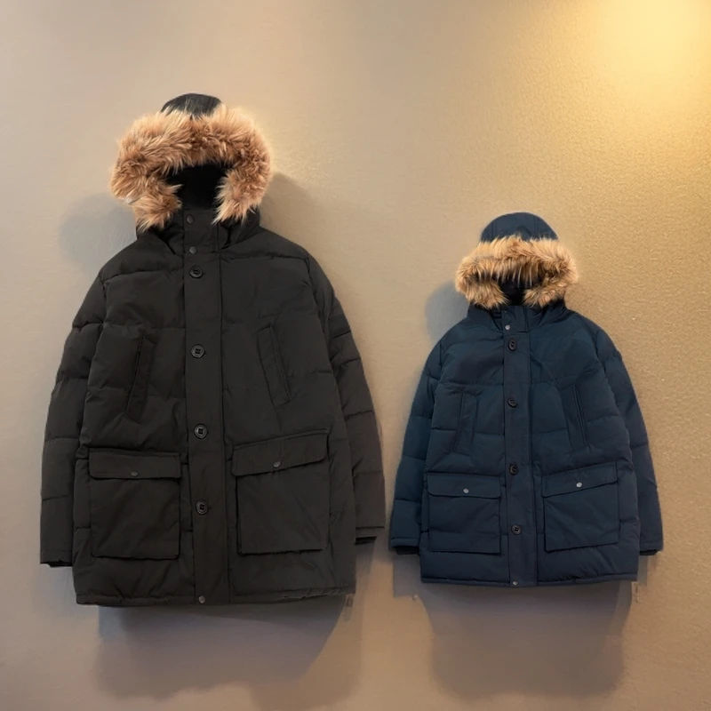 【直播过款】中长款棉服大码休闲男装勿乱拍按编号购买D004