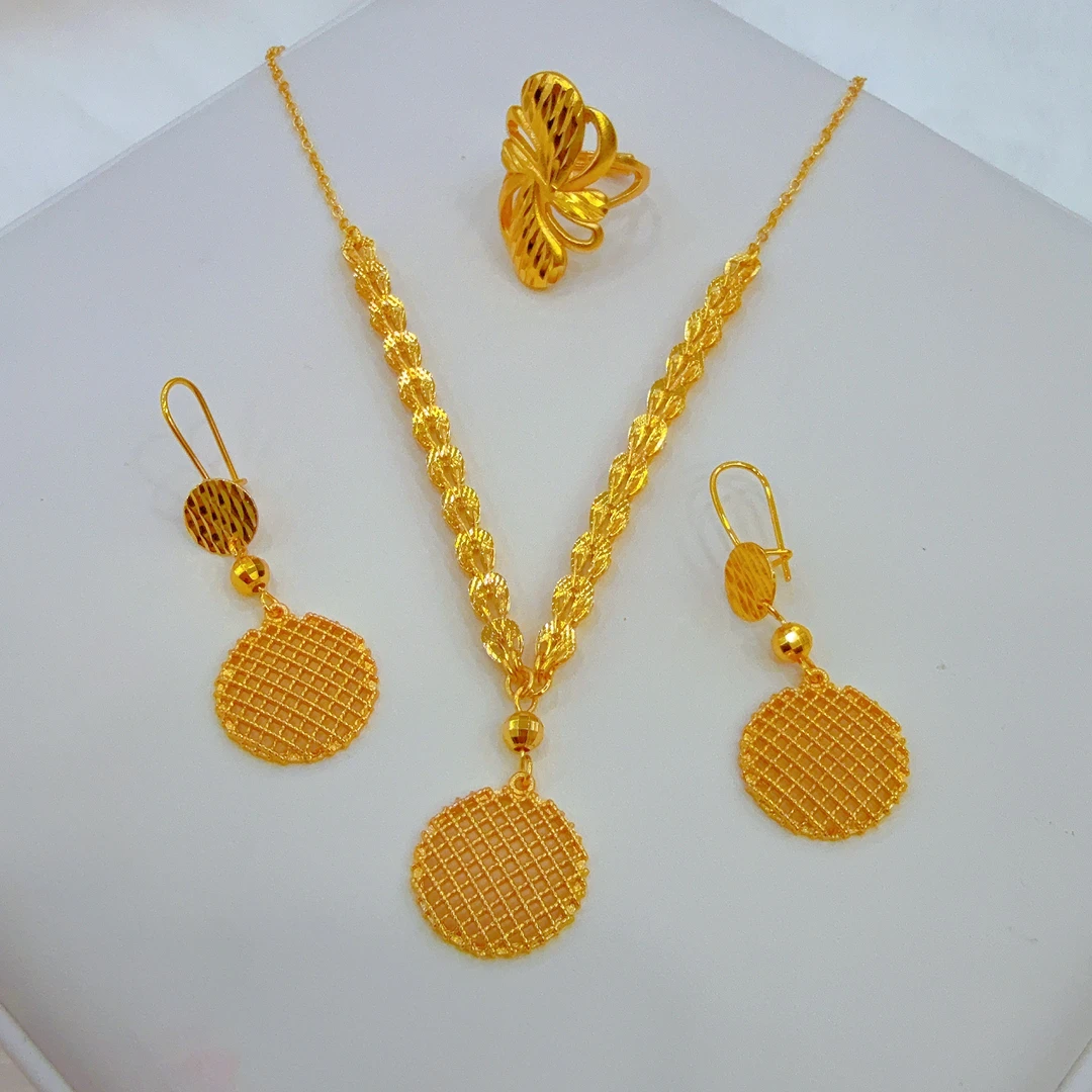 铜合金耳饰 新款三件套高档高级精美百塔欧美气质