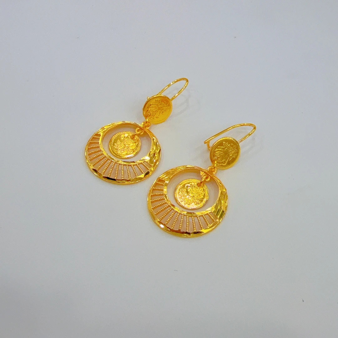 铜合金耳饰 新款耳环高档高级精美百塔女款时尚气质