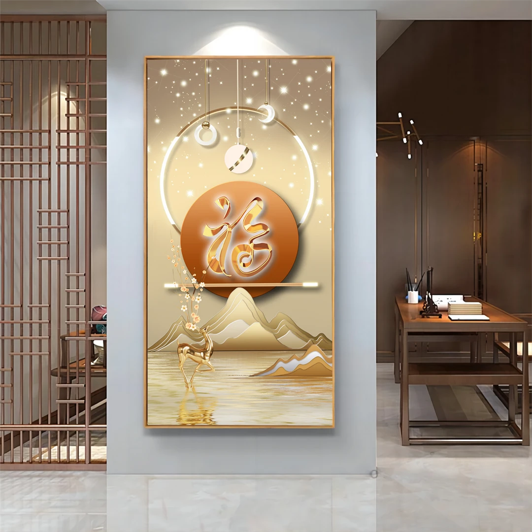 玄关柜装饰画摆件暴力熊图现代简约客厅过道壁挂画适合年轻的挂画