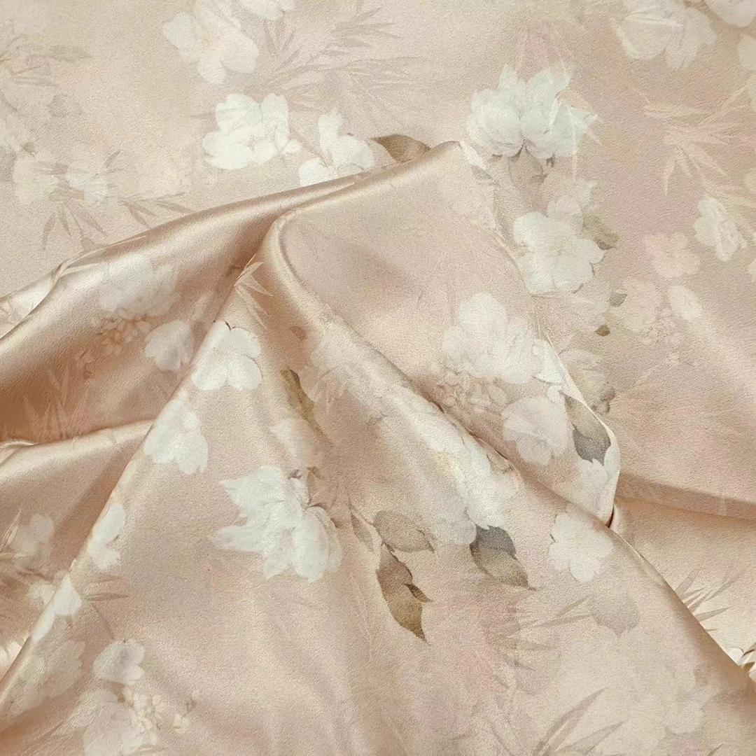 月光 真丝 桑蚕丝 桑波缎 料子 40姆米 料子 宽70cm*长180cm