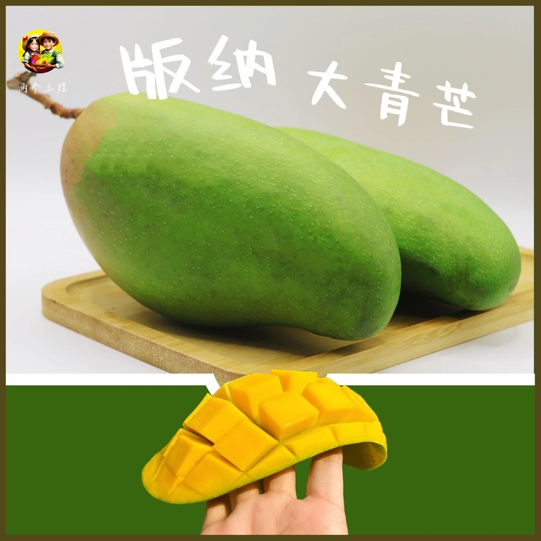 【土娃】云南西双版纳金煌芒大青芒产地核薄肉厚净4.5斤单果400g+