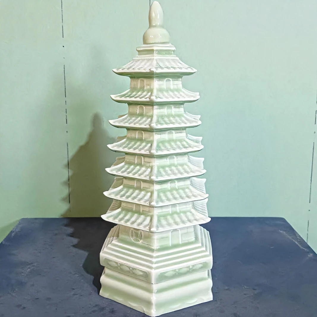 单色影青釉文昌塔