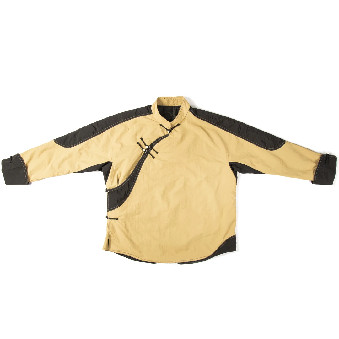 “逆风者”机能冲锋衣男士长袖复古加厚中国风民族风立领