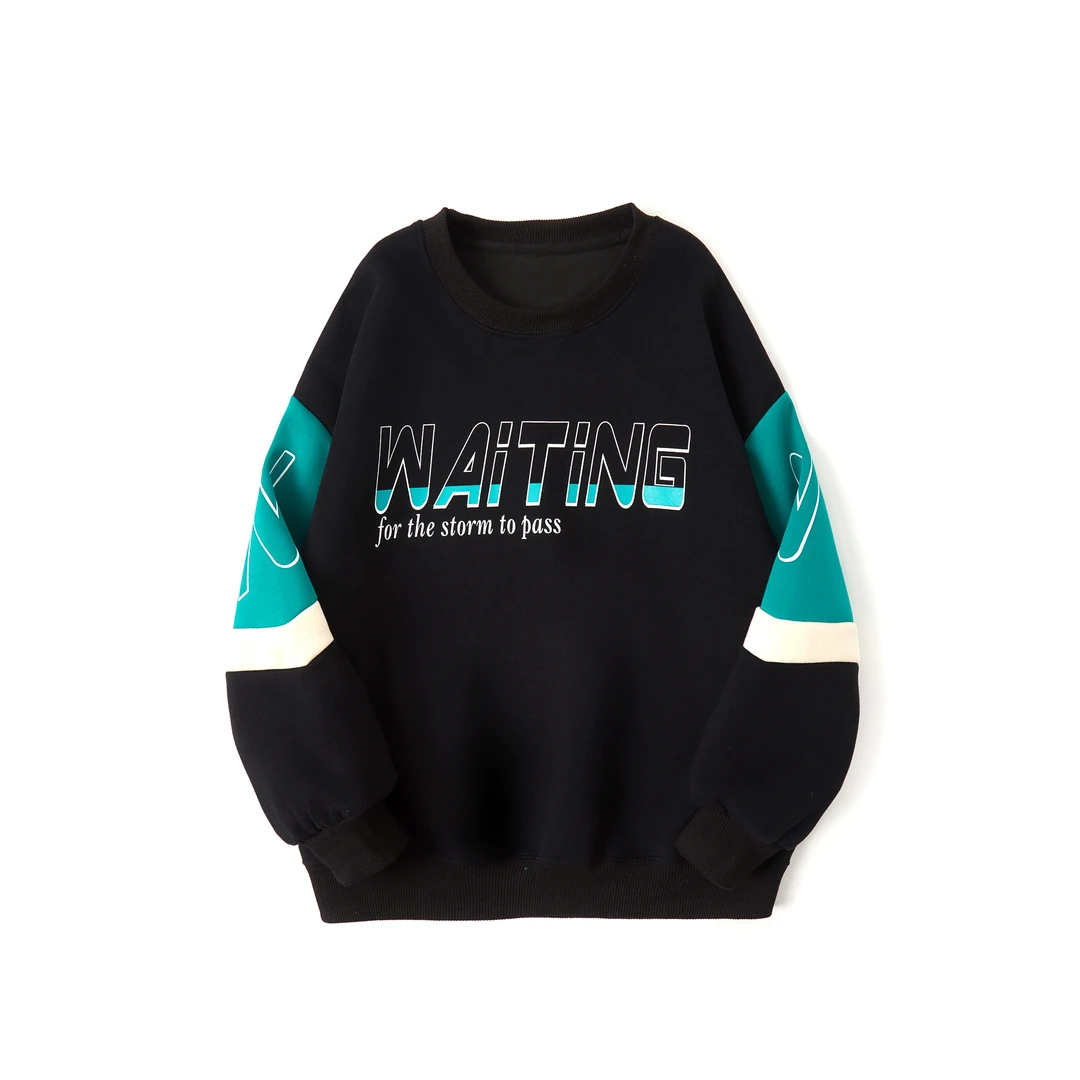 QA（编码002-120）青少年秋季新款潮酷休闲卫衣百搭