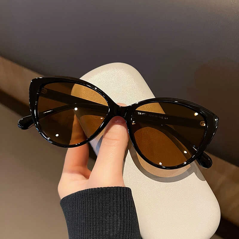 高级感复古个性方圆脸显脸小防紫外线猫眼墨镜女时尚网红太阳镜女