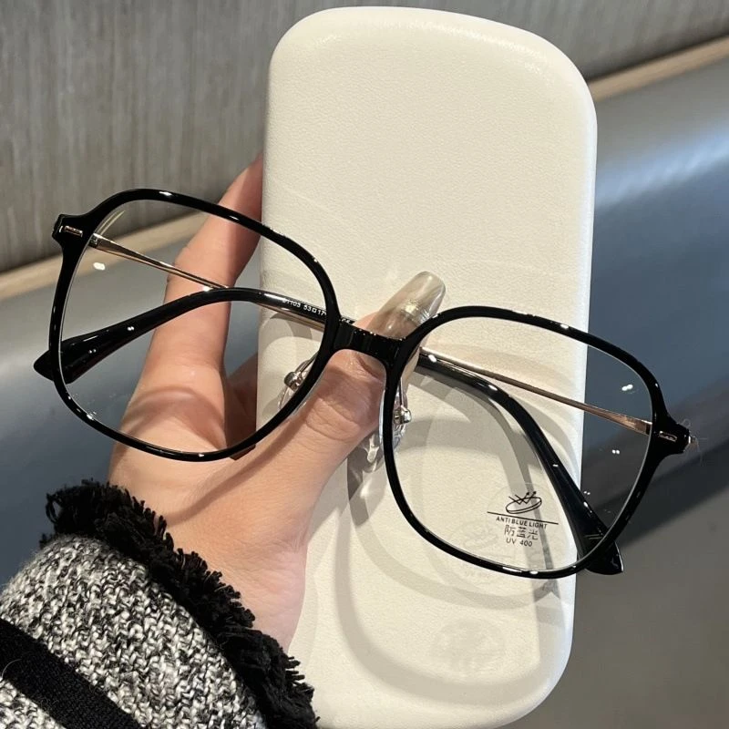 时尚大框近视眼镜男可配度数防蓝光圆脸显瘦高级感百搭眼睛框镜架