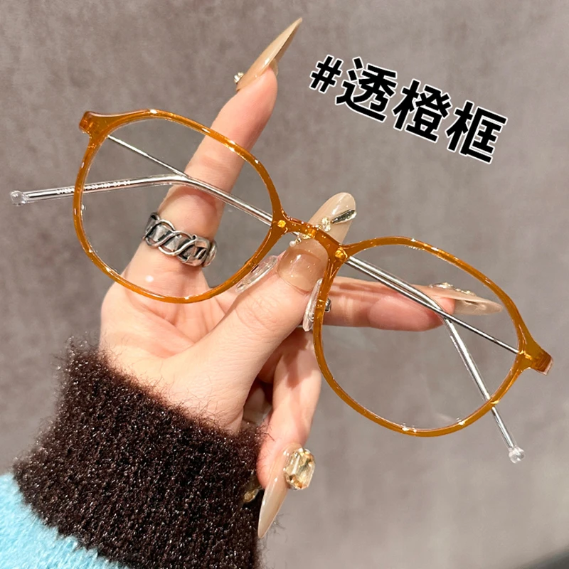 韩版近视眼镜框女学生有度数黑框素颜防辐射平光眼镜网红同款男潮