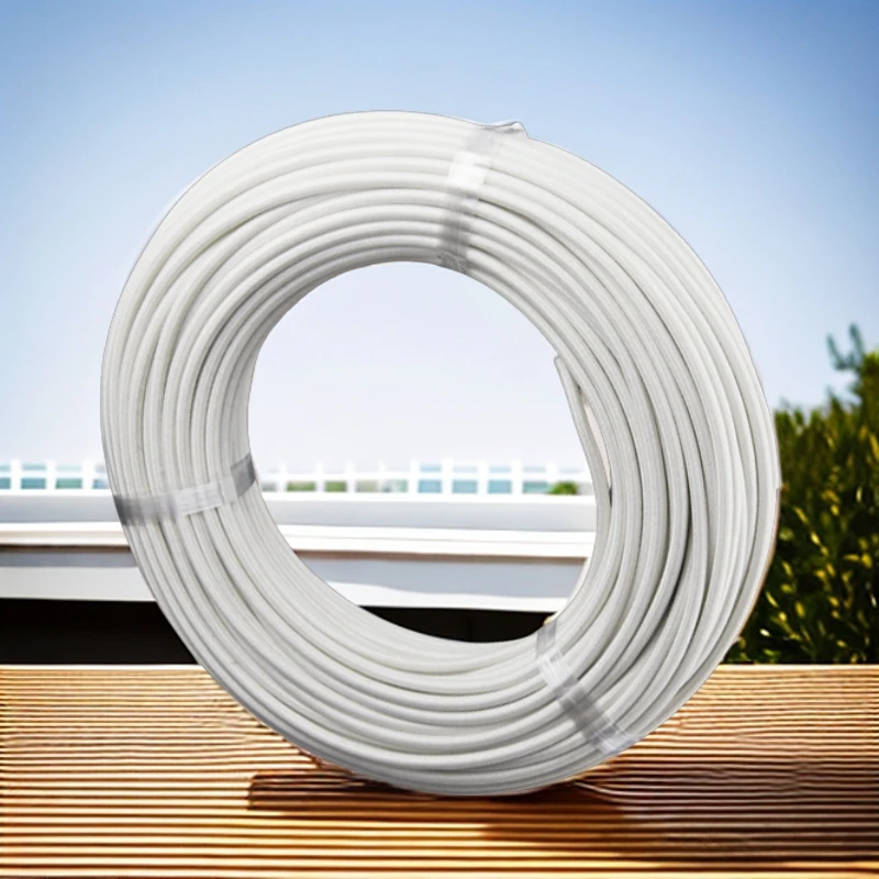 硅橡胶编织高温线1 2.5 4 6 10平方 高温导线耐高温电线AGRP白色