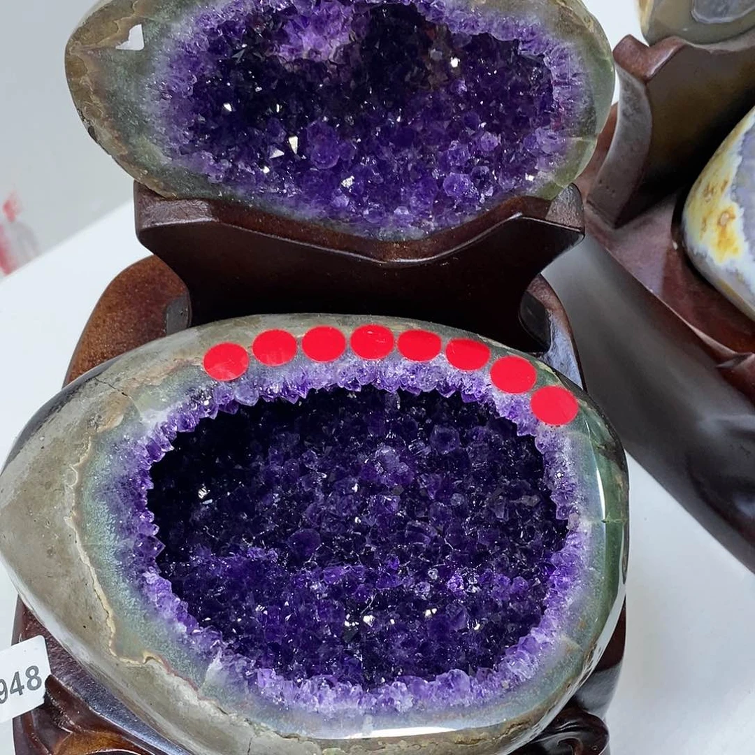 水晶紫晶未镶嵌紫晶