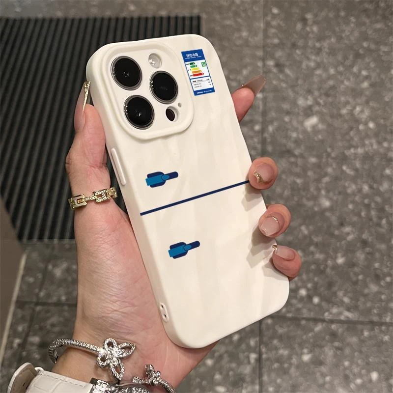 新款苹果iphone15软壳OPPO荣耀华为小米vivo奶油手机壳个性创意女