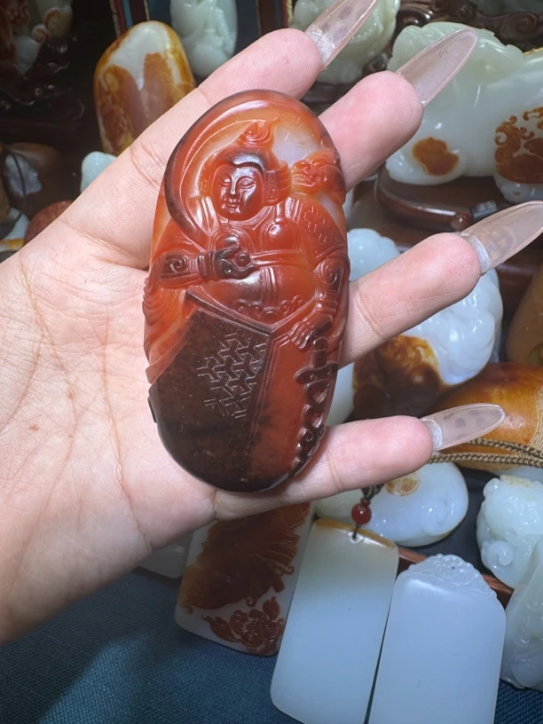 和田玉红沁特色料