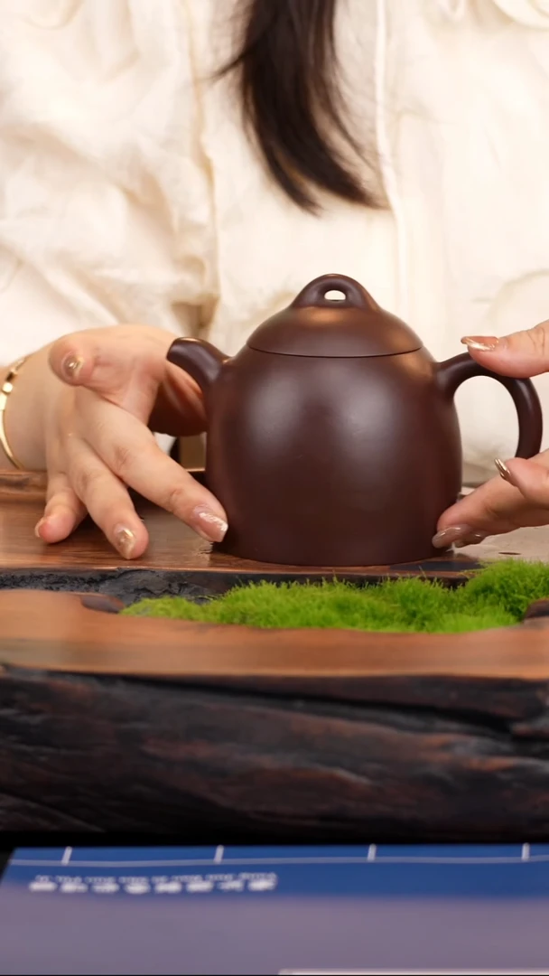 【闪购商品】紫砂茶壶YJB秦权 黑墩头350cc