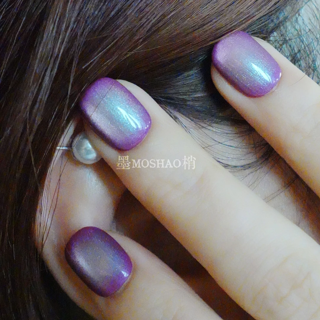 墨梢MOSHAO【赛博之眼】赛博朋克感千禧辣妹风幻彩追光猫眼穿戴甲