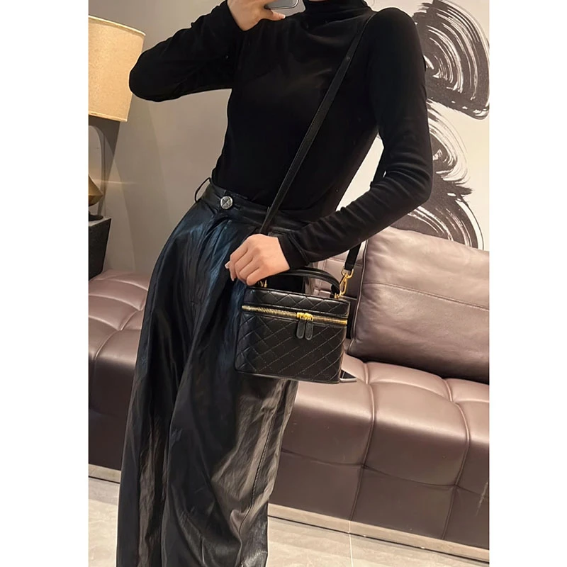 包包女2023新款明星同款时尚百搭高级感手提盒子包单肩斜跨手机包