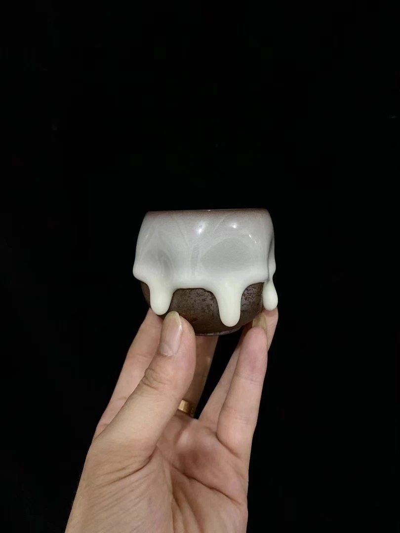 吴俊 富得流油 釉滴杯