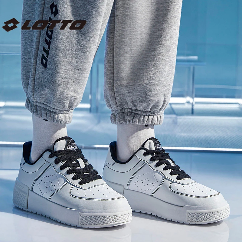 LOTTO/乐途板鞋男23冬季百搭软底简约风休闲运动鞋时尚小白鞋潮鞋