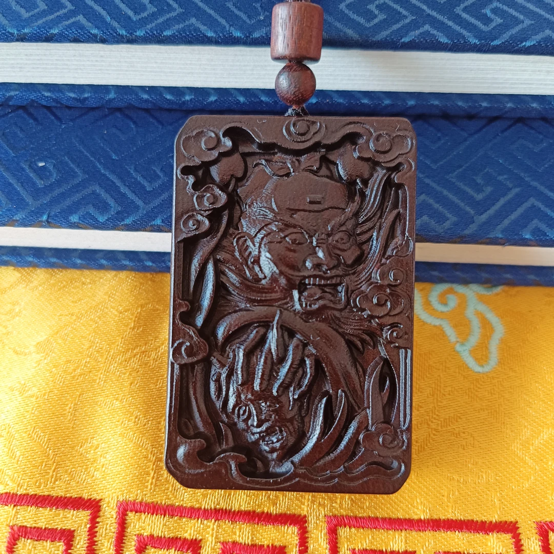 雷击木 钟馗 吊坠